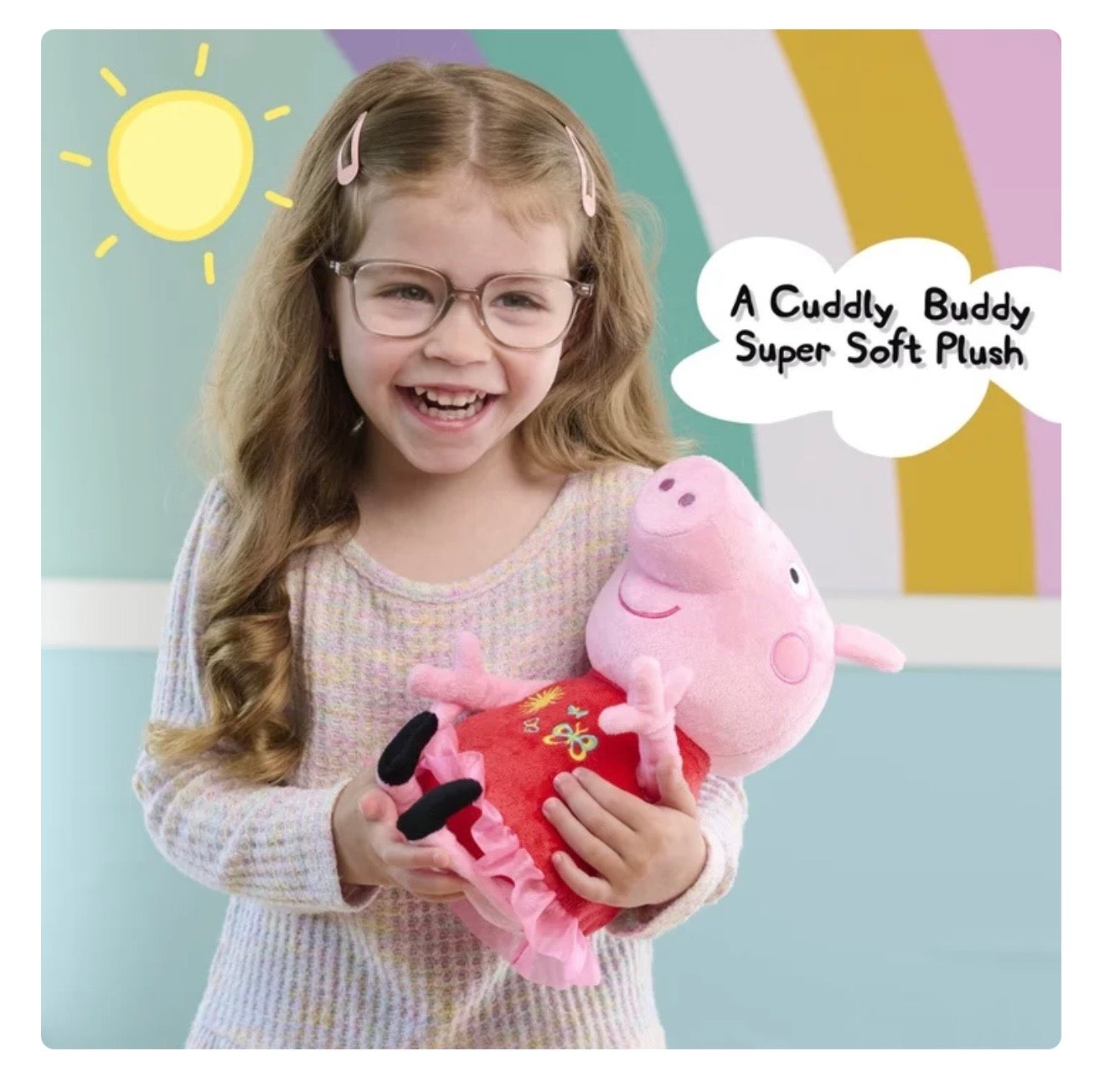 Peppa Pig Great Day for Giggles 9-Inch Interactive Plush with Sound