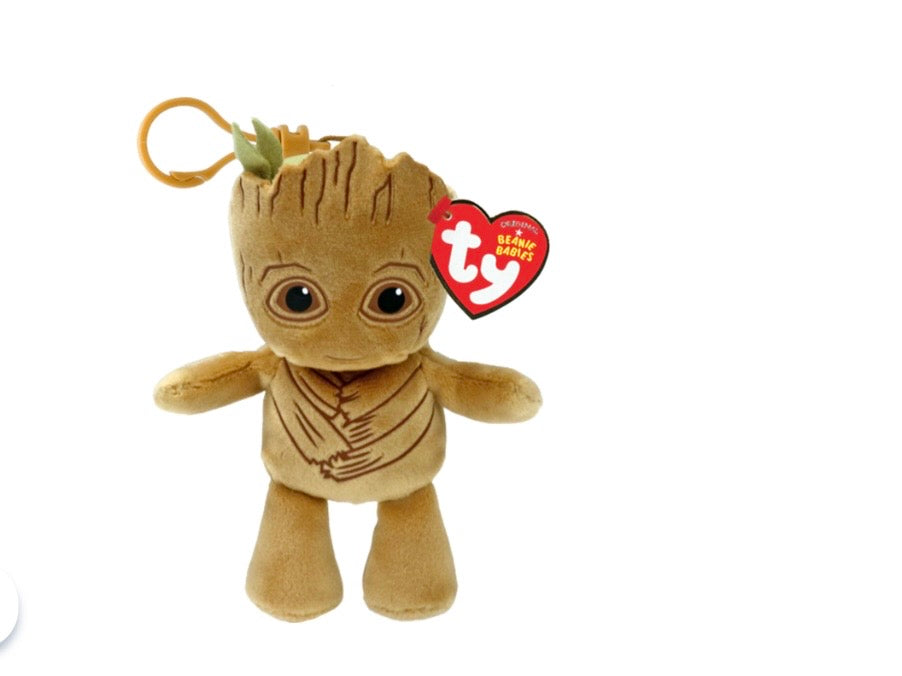 Ty Marvel Groot Plush Keychain Clip – Guardians of the Galaxy