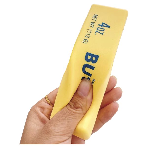Butter Squishy Toy – 5.25” Soft Slow-Rise Sensory Fidget Toy – 1 Piece