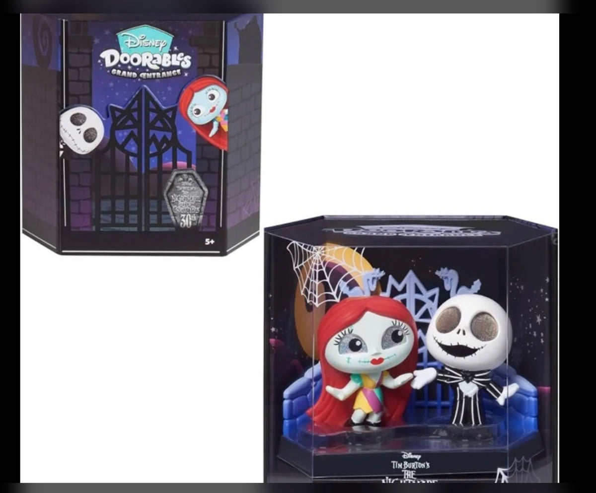 sney Doorables Grand Entrance Nightmare Before Christmas Jack Skellington Sally Figures