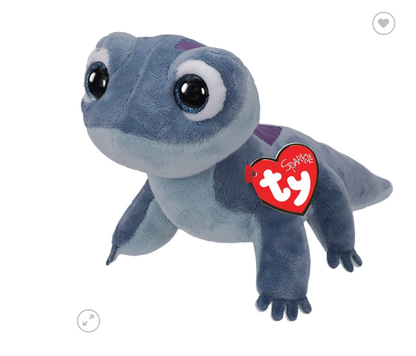Ty Beanie Bellies Bruni Salamander Frozen II Sparkle Plush