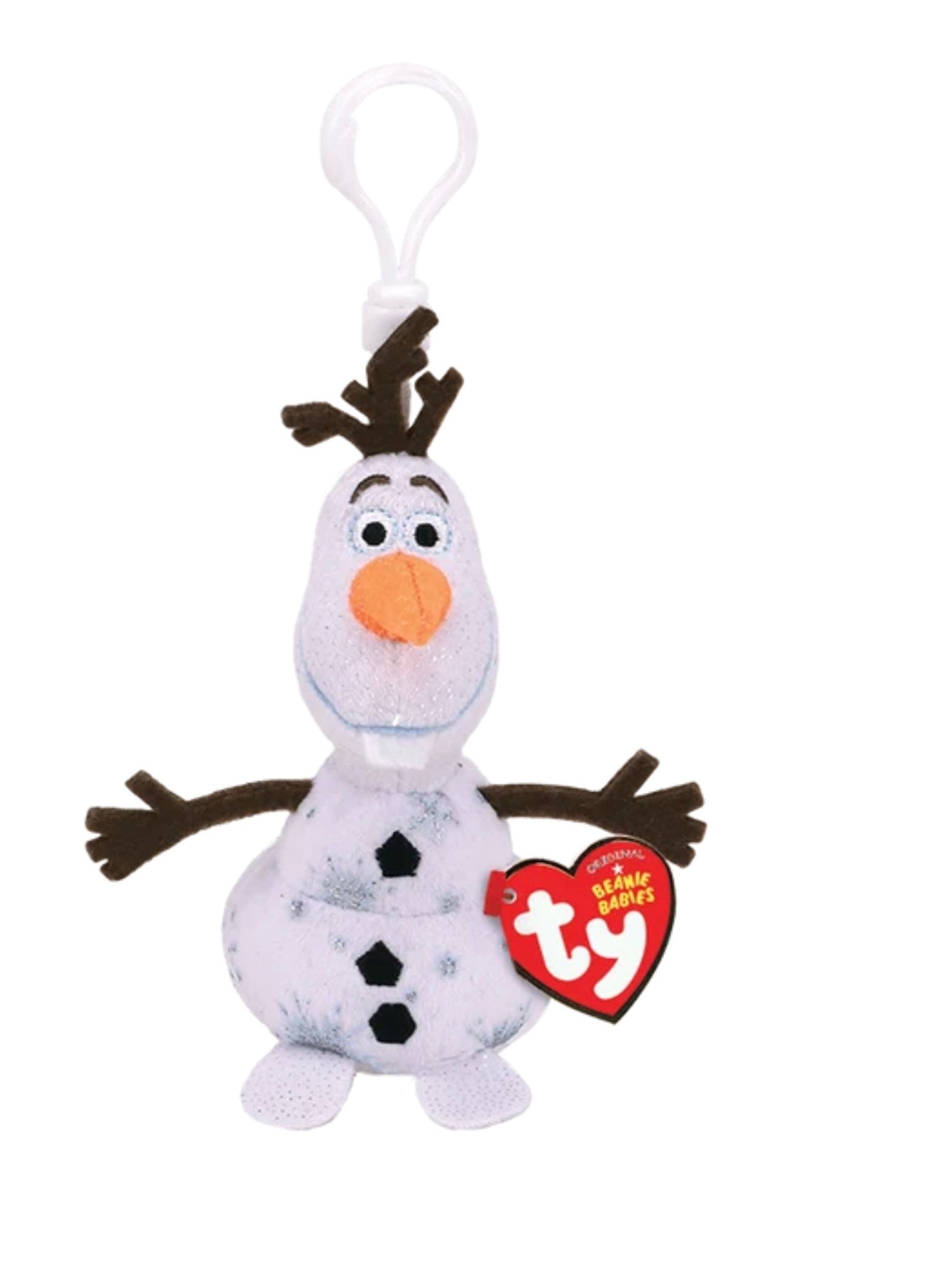 Ty Disney Frozen Olaf Plush Keychain Clip – Snowman