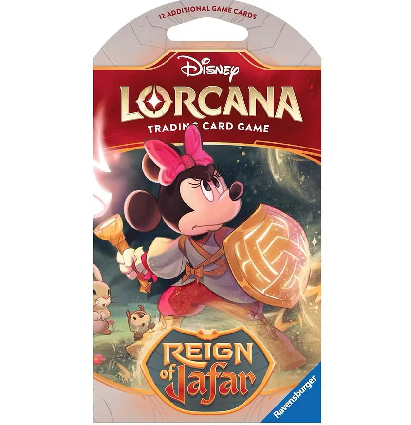 Disney Lorcana: Reign of Jafar Sleeved Booster Pack | 12 Cards | Random Artwork | Ravensburger TCG