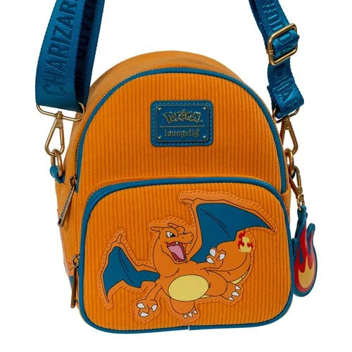 Pokemon Charizard Cordduroy Convertible Mini - Backpack. Item Number: LFPMTB0170EE