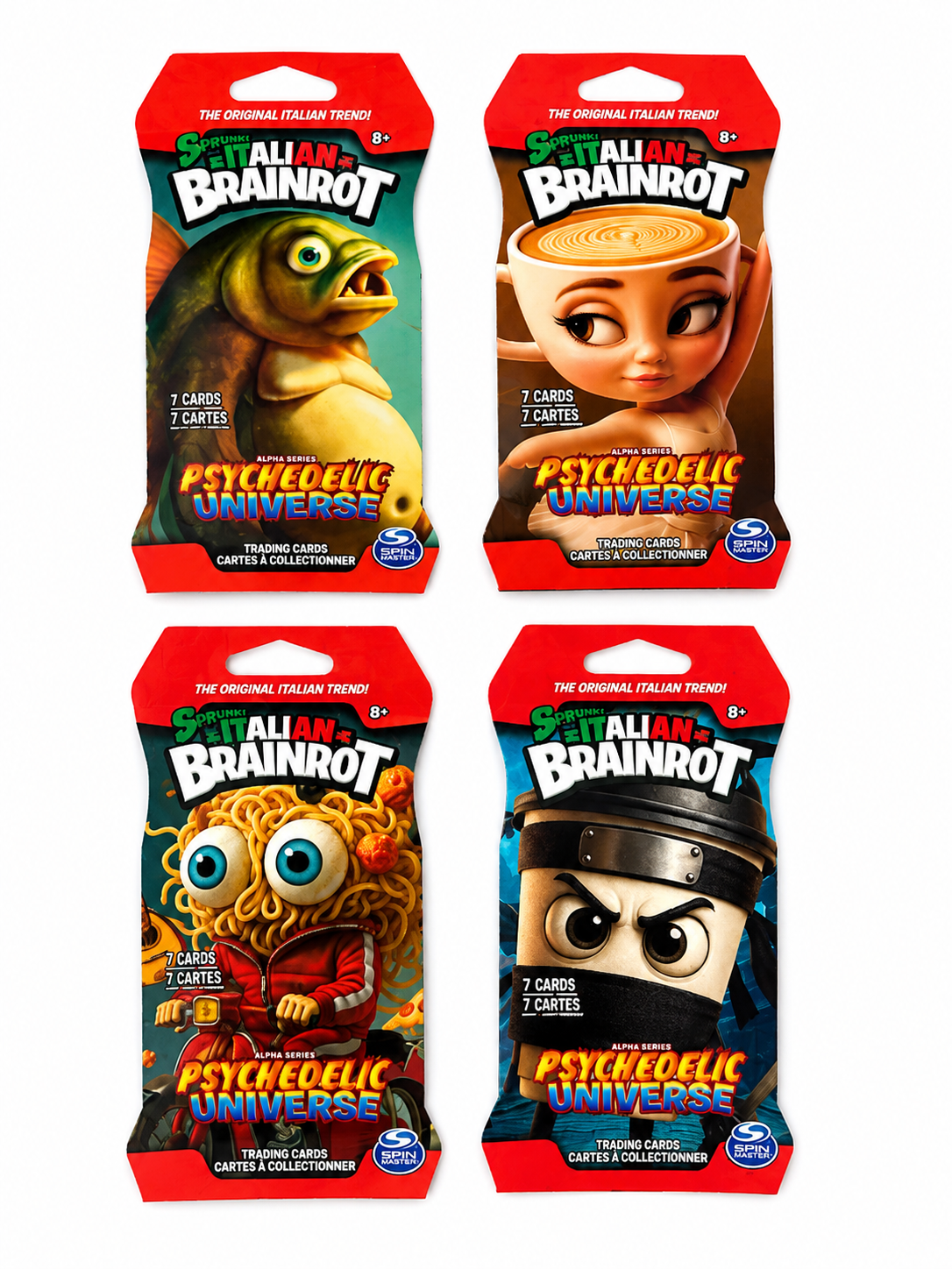 Italian Brainrot Alpha Series: Psychedelic Universe Trading Cards – Single Booster Pack (Random Art)