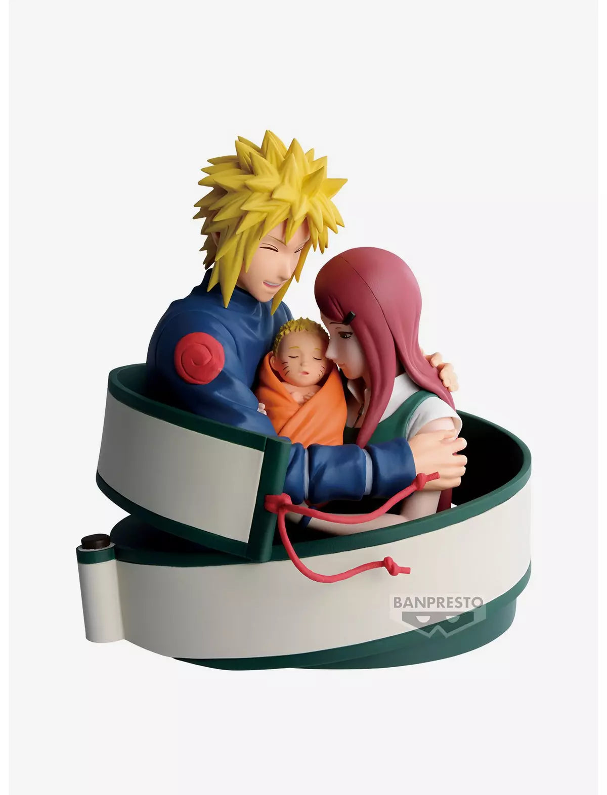 Banpresto Naruto 72 Series Figure – Minato Namikaze, Kushina Uzumaki & Baby Naruto | Bandai Spirits. Item #704801
