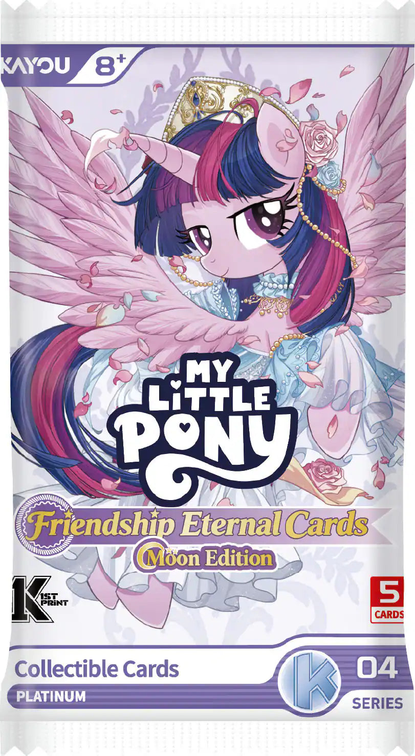 Kayou My Little Pony Friendship Eternal Moon Edition 3 Collectible Cards Booster Pack (5 Cards)