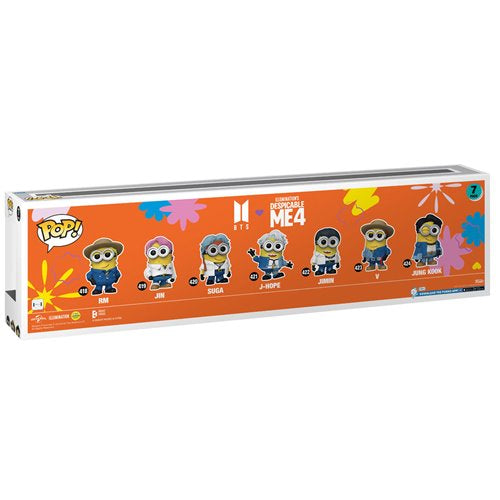 Despicable Me 4 Minions x BTS Funko Pop! Vinyl Figure 7-Pack - Entertainment Earth Exclusive.