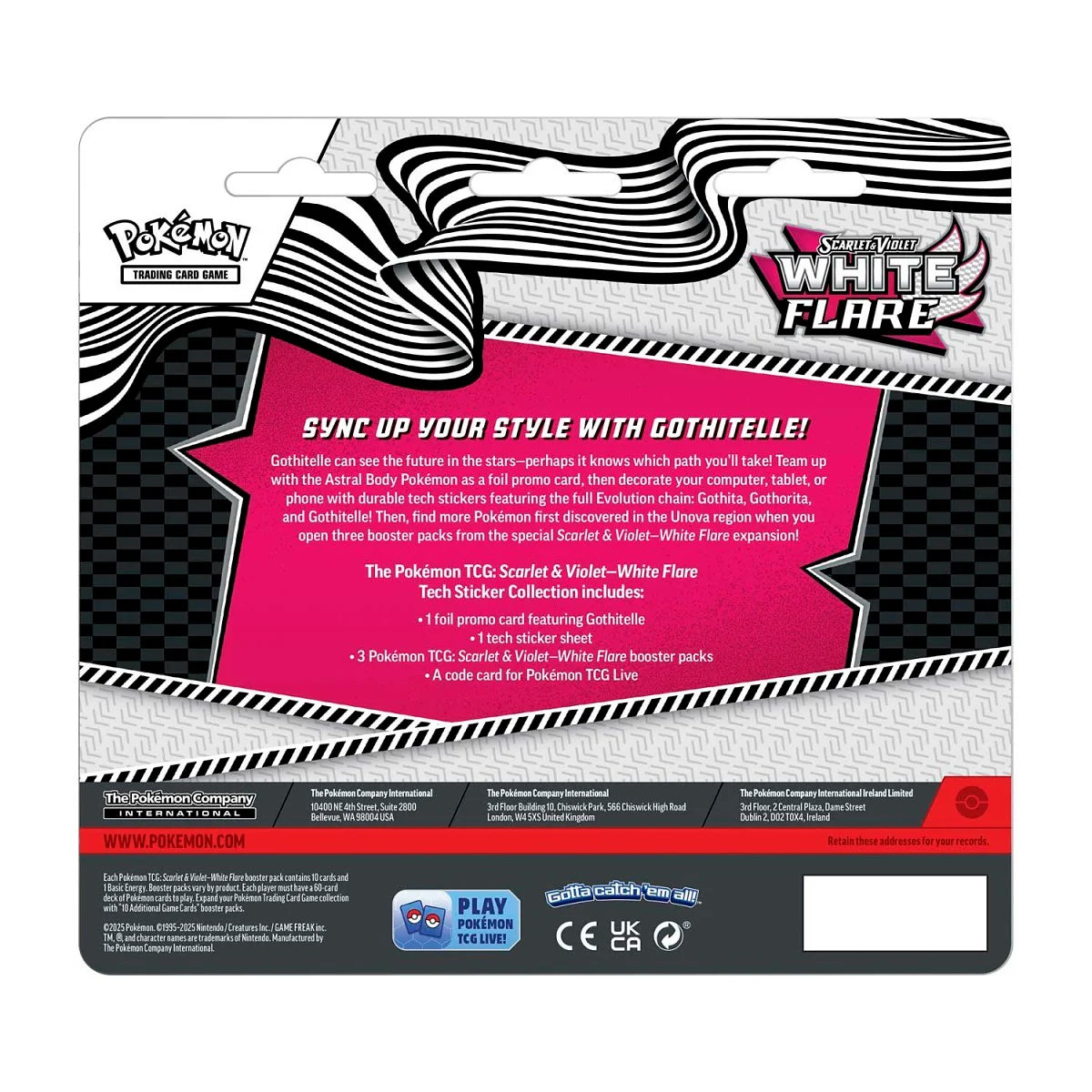 Pokémon TCG: Scarlet & Violet – White Flare Tech Sticker Collection (Gothitelle Promo)