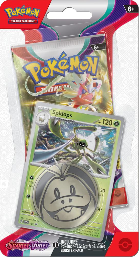Pokémon TCG Scarlet & Violet Coin Blister Pack – Spidops Promo Card