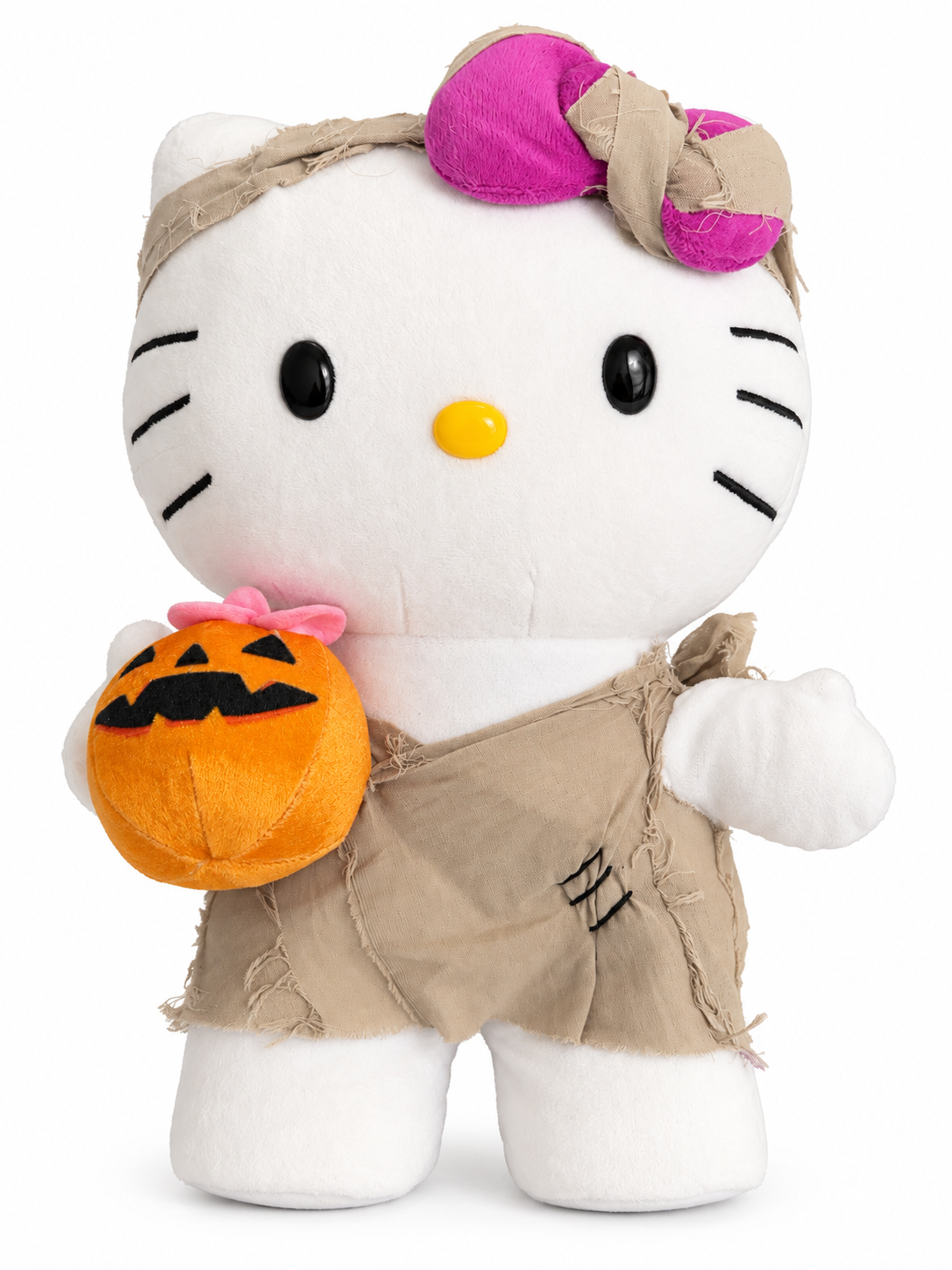 Hello Kitty Halloween Mummy Side-Stepper Plush with Pumpkin – 12 Inches