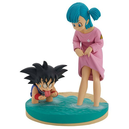 Dragon Ball Son Goku and Bulma Dragon History Revible Moment Ichibansho Statue. Dragon Ball Ichibansho Statues and Busts. Item Number: BLFBAS66978a