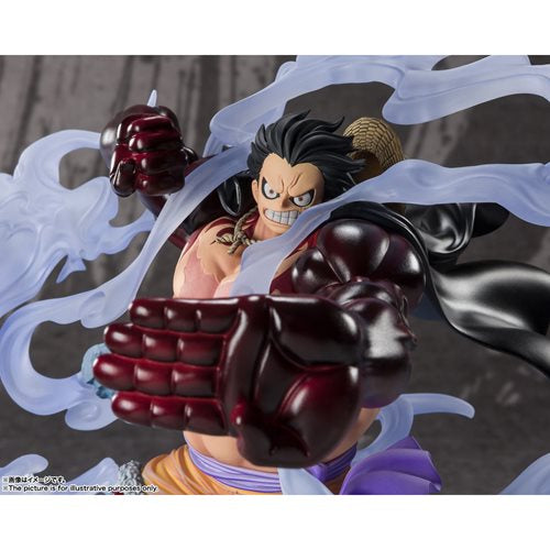 One Piece Monkey D. Luffy GEAR4 Battle of Monsters on Onigashima FiguartsZERO Statue. One Piece Bandai Tamashii Nations Statues and Busts. BLFBAS63903a