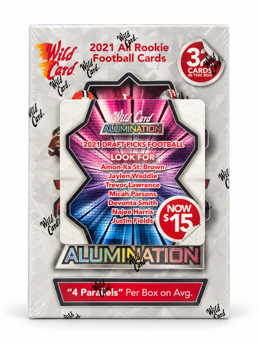 2021 Wild Card Alumination Draft Picks Football Blaster Box