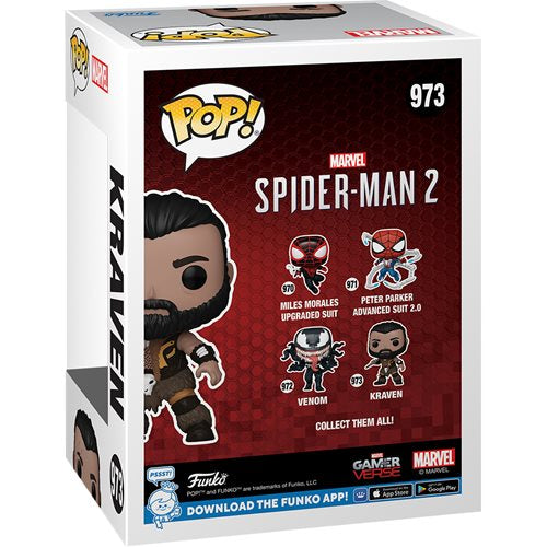 Spider-Man 2 Game Kraven Funko Pop! Vinyl Figure #973
Spider-Man Funko Funko Pop! Vinyl Figures