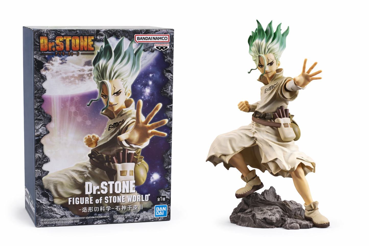 Dr. Stone Senku Ishigami Figure of Stone World Banpresto Bandai Namco