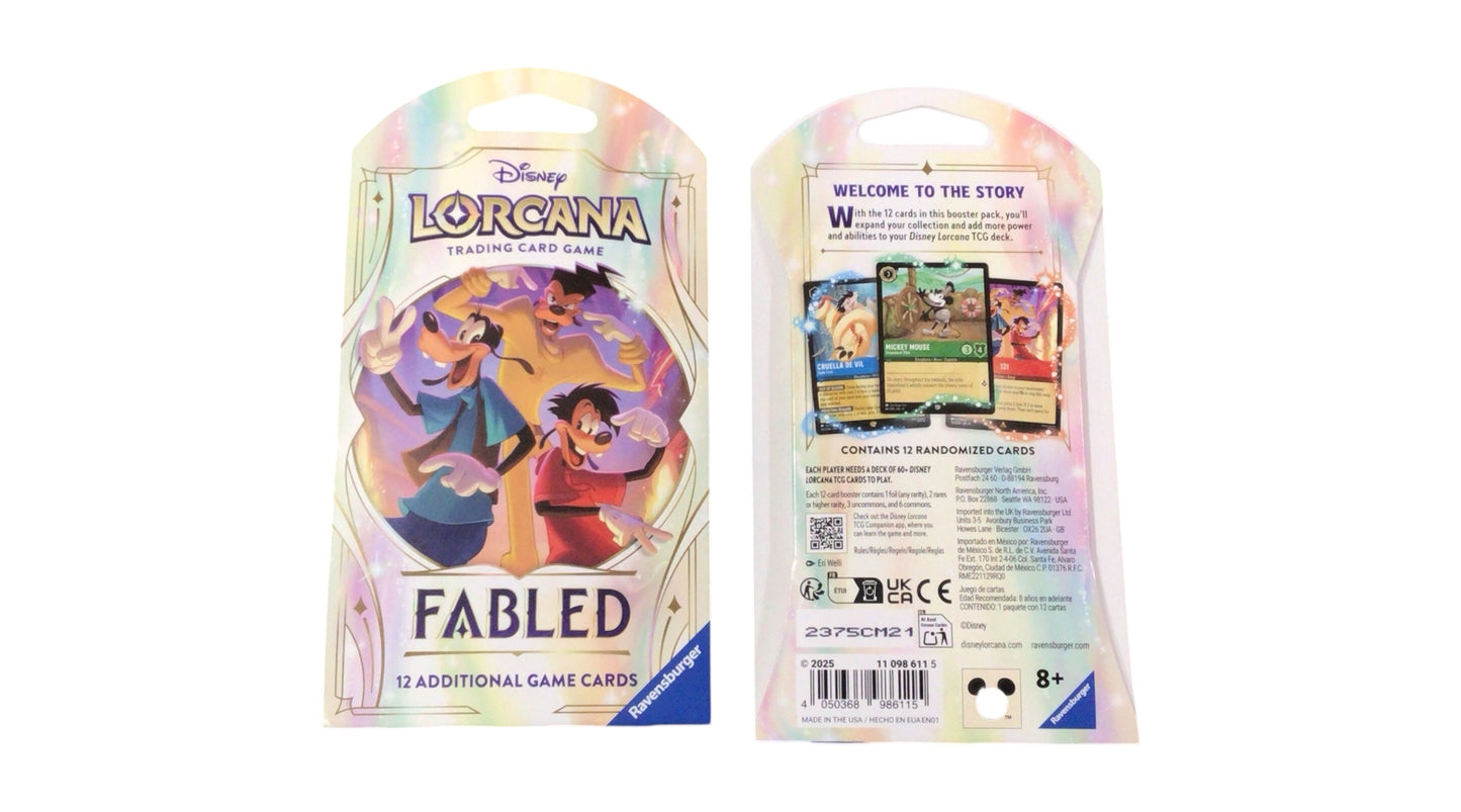 Disney Lorcana TCG – Fabled Booster Pack (12 Cards) | Ravensburger