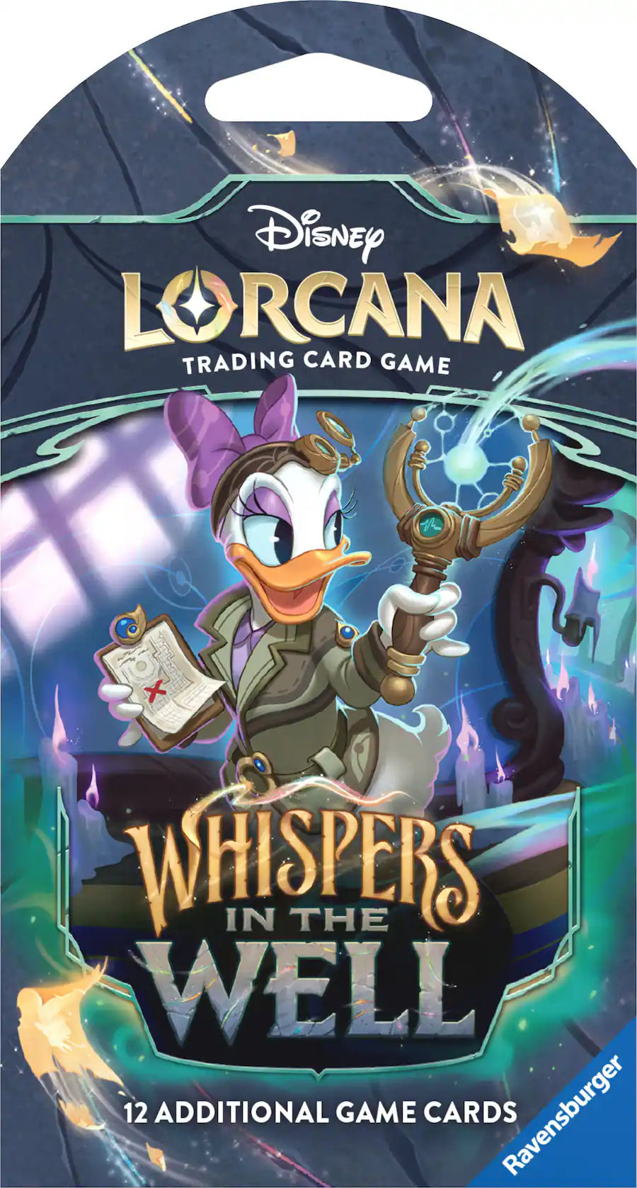 Disney Lorcana: Whispers in the Well Sleeved Booster Pack – 12 Cards – Chase Rare & Foil – Factory Sealed – 100% Authentic