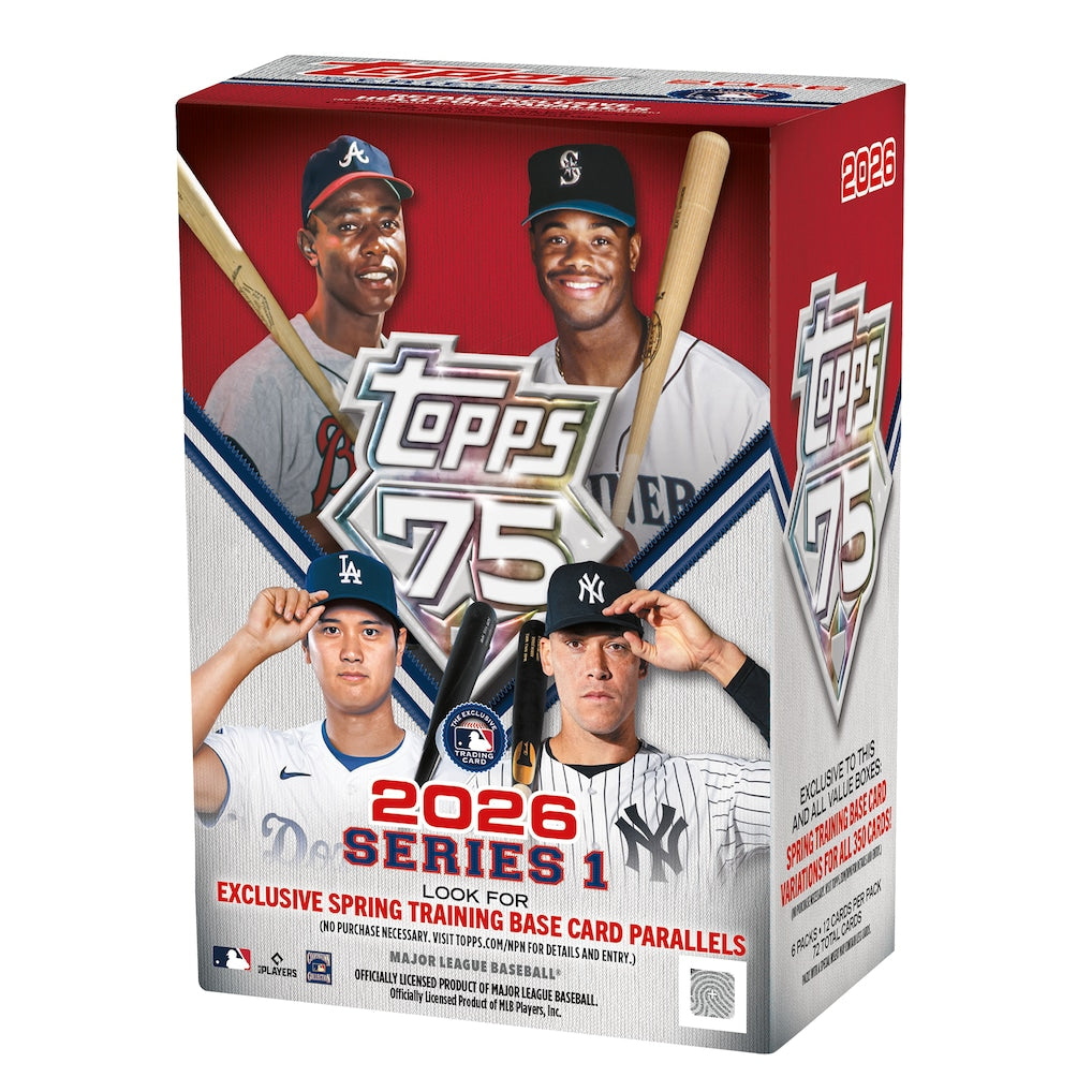 2026 Topps Series 1 Baseball Value Box – 75th Anniversary