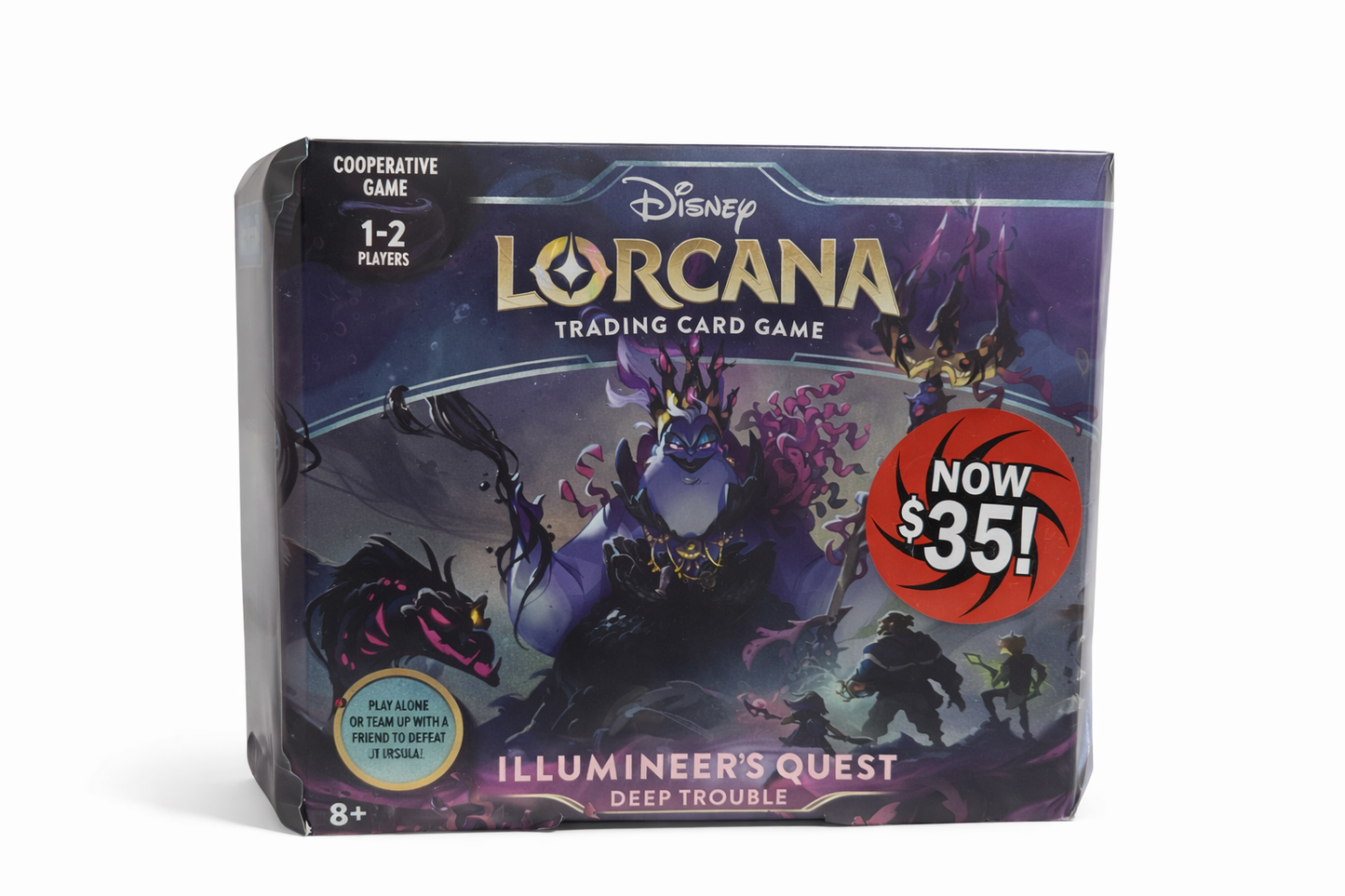 Disney Lorcana Illumineer’s Quest: Deep Trouble – Ursula Box – Trading Card Game – 1–2 Players – Factory Sealed