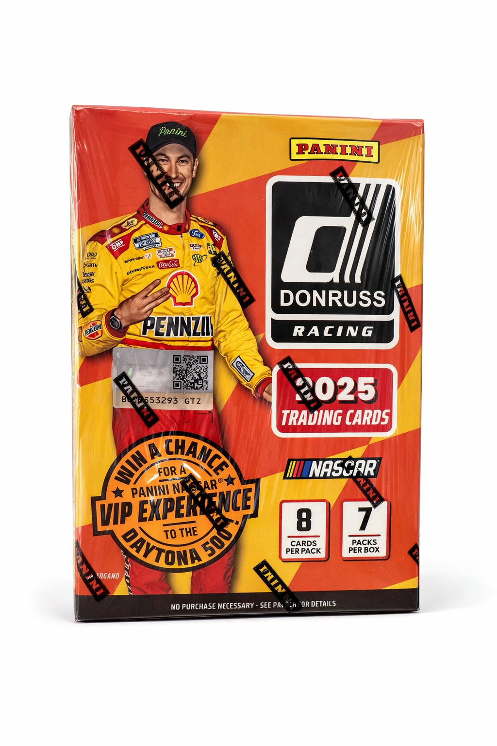 025 Panini Donruss NASCAR Trading Cards Blaster Box (7 Packs, 56 Cards) – Racing Edition