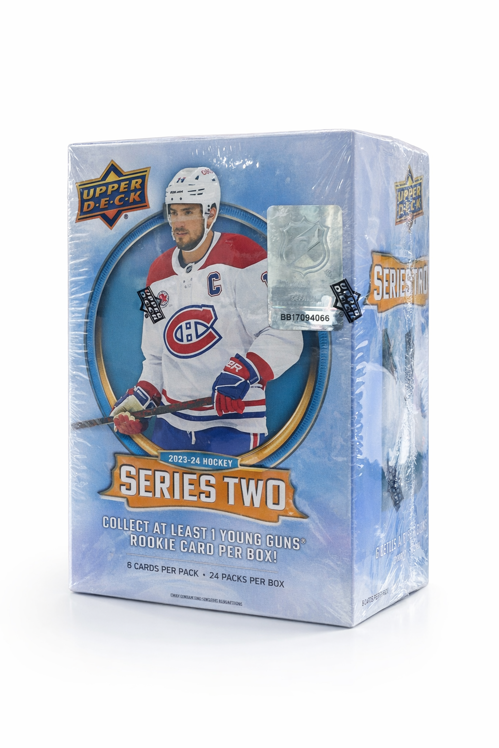 Upper Deck 2023-24 Series 2 Hockey Blaster Box | NHL Trading Cards Sealed Box (Young Guns Rookie)