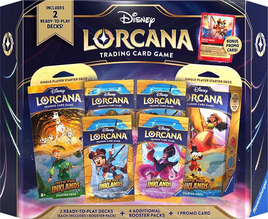 Disney Lorcana Into the Inklands Bundle Factory Sealed | Includes Booster Packs & Promo Card