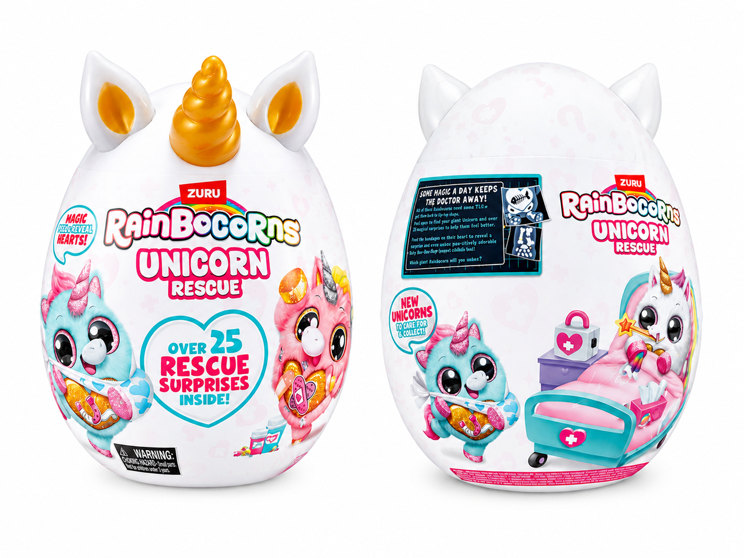 ZURU Rainbocorns Unicorn Rescue Giant Surprise Egg – 25+ Surprises Inside – 13” Tall Collectible Toy