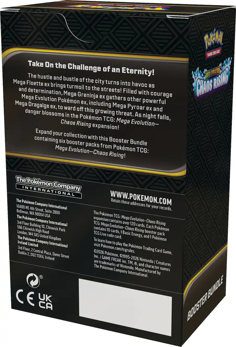 Pokémon TCG: Mega Evolution – Chaos Rising Booster Bundle | 6 Booster Packs