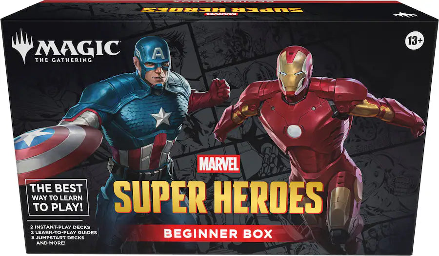 Magic: The Gathering Marvel Super Heroes Beginner Box | Captain America vs. Iron Man | Wizards of the Coast | Ages 13+