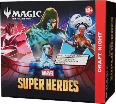 Magic: The Gathering Marvel Super Heroes Draft Night Box | 12 Play Boosters + Collector Booster | Wizards of the Coast | Ages 13+
