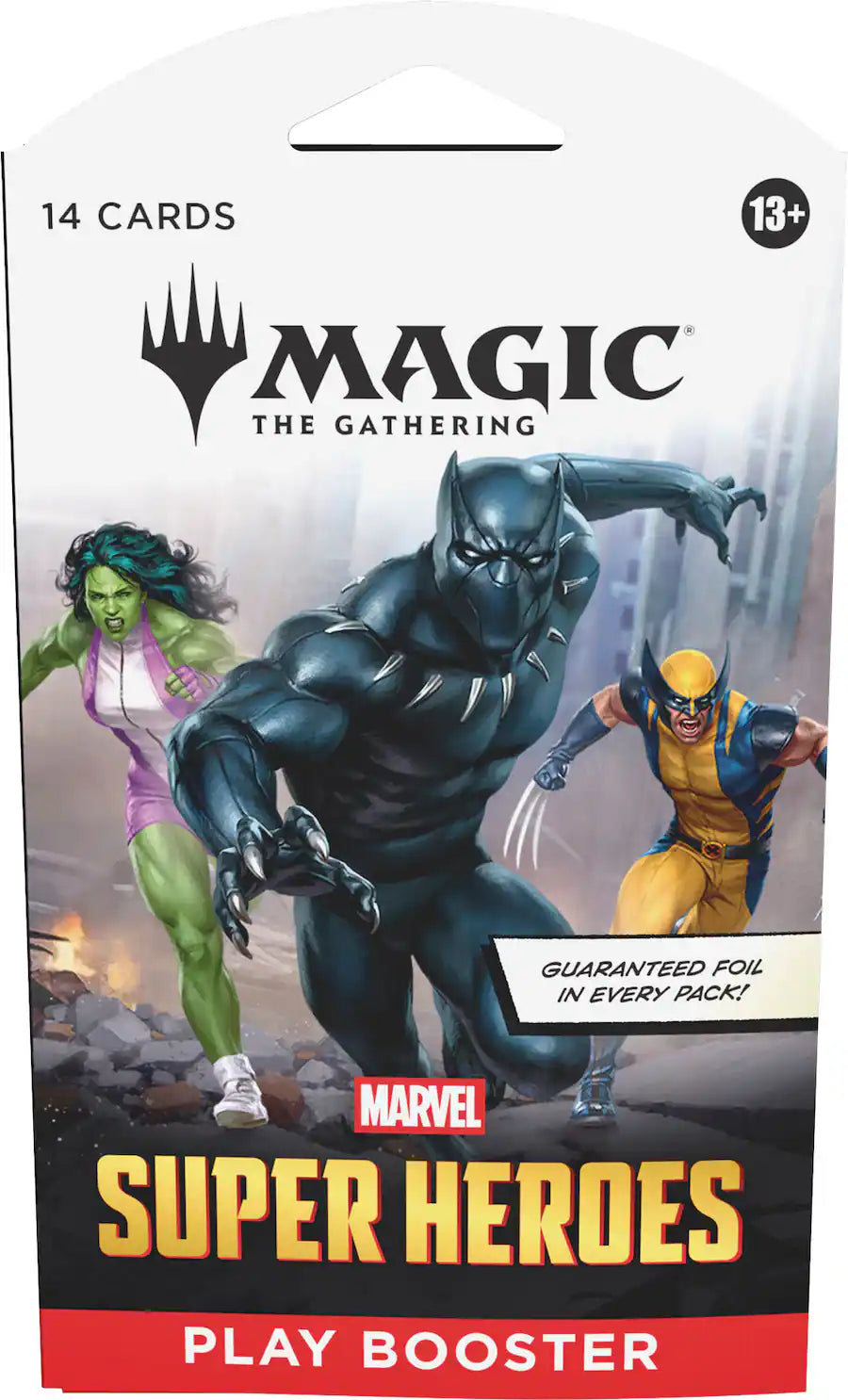 Magic: The Gathering x Marvel Super Heroes Play Booster Pack (14 Cards) | Foil in Every Pack | Wizards of the Coast