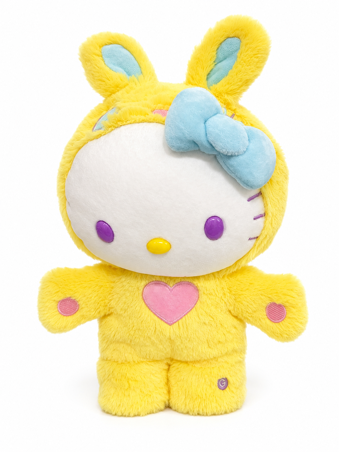 Hello Kitty Yellow Bunny Plush 13” – Side Stepper “Bunny Hop” Interactive Plush Toy | Official Sanrio Collectible