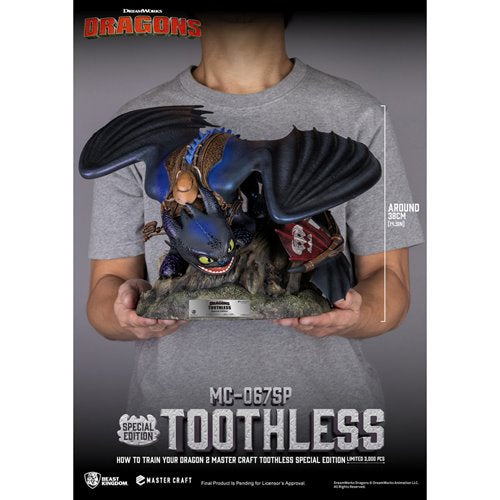 How to Train Your Dragon 2 Toothless MC-067SP Master Craft Statue
How to Train Your Dragon Beast Kingdom Statues and Busts
Item Number: BKMC067SPWNK