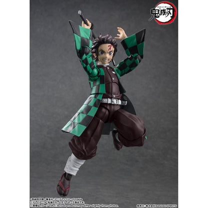 Demon Slayer: Kimetsu No Yaiba Tanjiro S.H.Figuarts Action Figure Demon Slayer Bandai Tamashii Nations  Action Figures Item Number BLFBAS66475