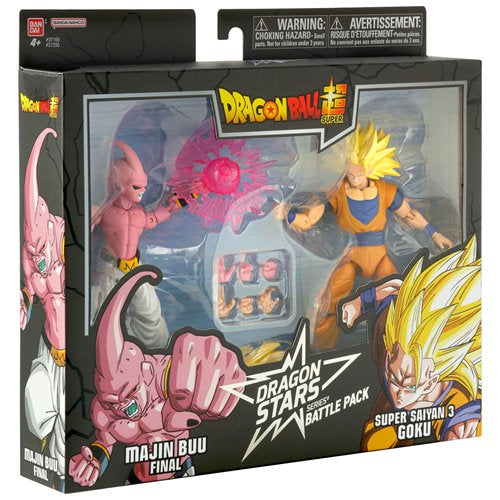 Dragon Ball Z Dragon Stars Battle Pack Super Saiyan 3 Goku vs Majin Buu Final Action Figure 2-Pack
Bandai Namco Dragon Ball Action Figures
Item Number: BA37295WNK