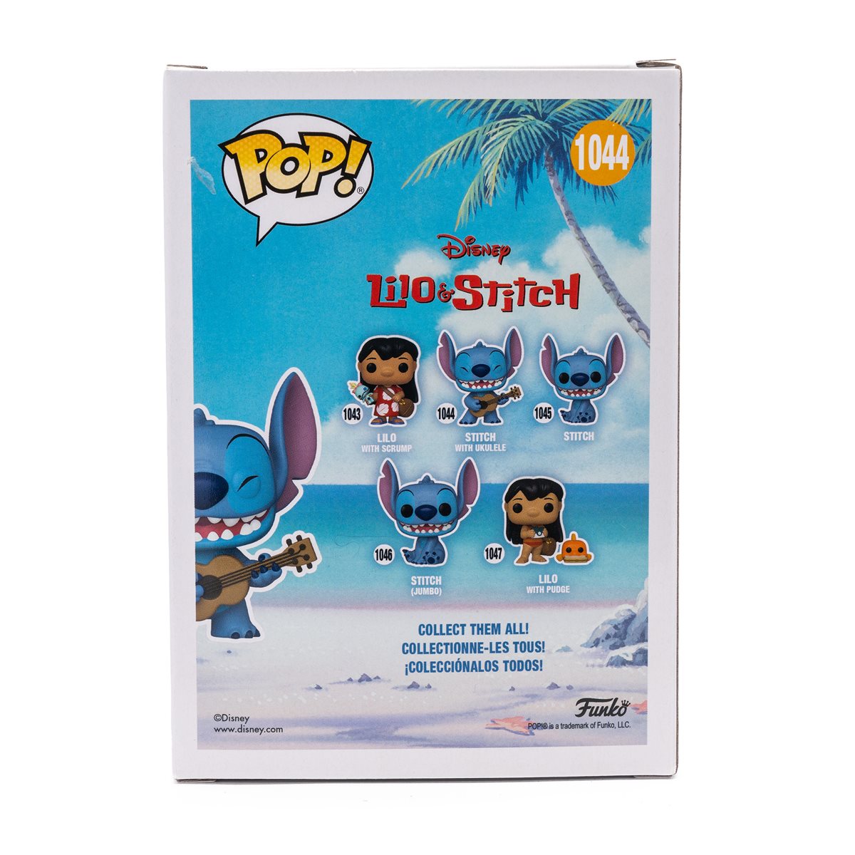 Lilo & Stitch Stitch with Ukulele Diamond Glitter Funko Pop! Vinyl Figure - Entertainment Earth Exclusive