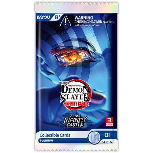 Demon Slayer: Kimetsu no Yaiba Infinity Castle Movie Edition 001 Collectible Trading Cards Display of 12 Packs
Kayou Demon Slayer Trading Cards
Item Number: KY415515AAWNK1
