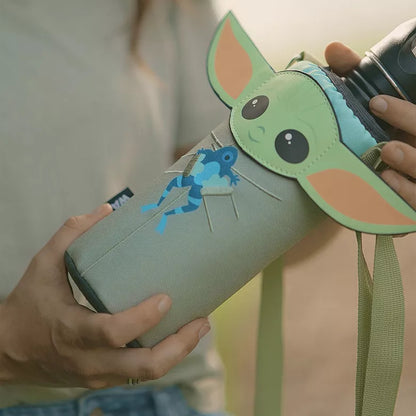 Star Wars: The Mandalorian Grogu Insulated Water Bottle Cooler with Shoulder Strap | Oniva
