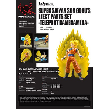 Dragon Ball Z Super Saiyan Son Goku Effect Parts Set Teleport Kamehameha S.H.Figuarts Action Figure Accessories
Dragon Ball Bandai Tamashii Nations Action Figures. Items Number: BLFBAS66457a