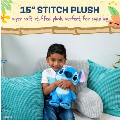Disney Lilo & Stitch 15-Inch Stitch Plush – Kids Preferred