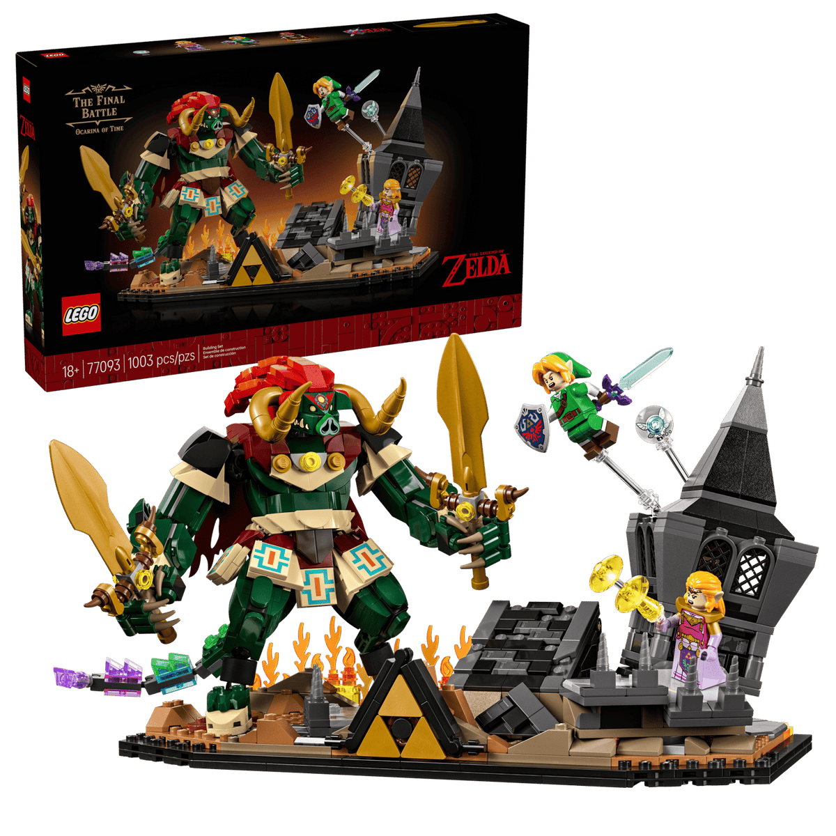 LEGO The Legend of Zelda: Ocarina of Time – The Final Battle Building Set 77093 – 1,003 Pieces