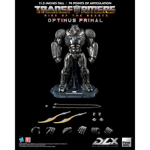 Transformers: Rise of the Beasts Optimus Primal DLX Action Figure
Transformers Threezero Action Figures
Item Number: TH3Z0565WNK