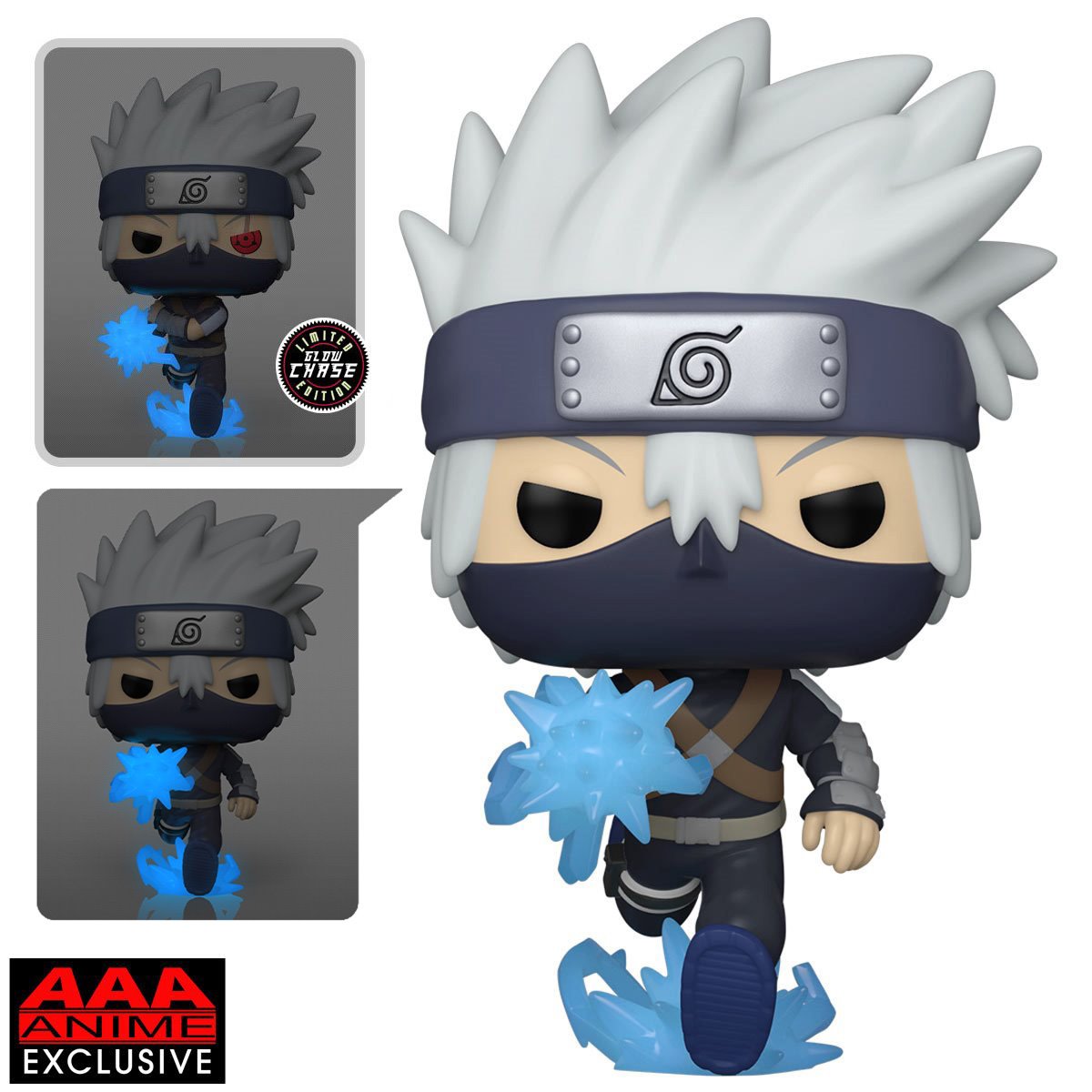 Naruto: Shippuden Young Kakashi Hatake with Chidori Glow-in-the-Dark Funko Pop! Vinyl Figure - AAA Anime Exclusive