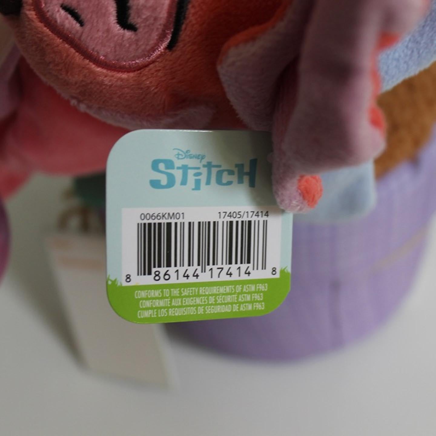  Disney Stitch Spring Flower Bouquet Plush Display with Basket – Assorted Stitch & Angel Plush Gift Set