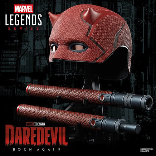 Daredevil Marvel Legends Daredevil: Born Again Mask and Billy Club Prop Replicas
Daredevil Hasbro Prop Replicas
Item Number: HSG1598WNK1
