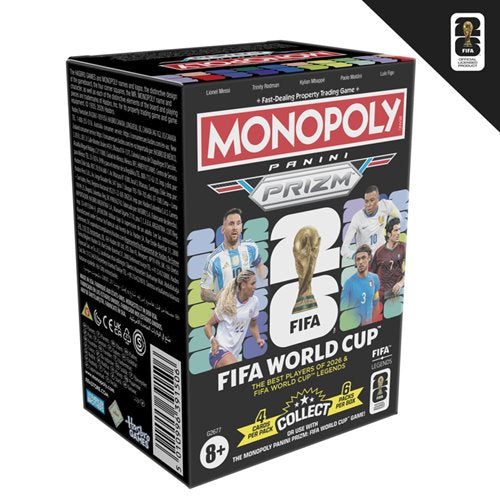 Monopoly
Monopoly Panini Prizm: FIFA World Cup Soccer Trading Cards Booster Box (6 packs per box)
Monopoly Hasbro Games
Item Number: HSG2677WNK