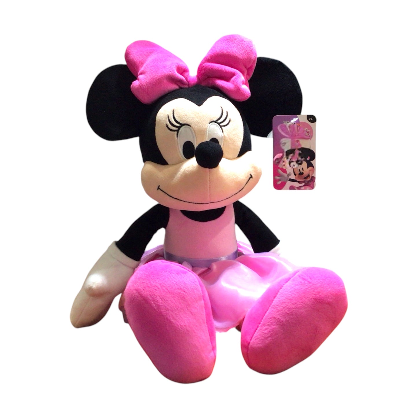 Disney Minnie Mouse Plush 18 Inch Stuffed Animal – Pink Outfit Soft Toy