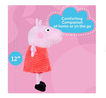 Peppa Pig 12-Inch Plush – Red Dress Stuffed Animal