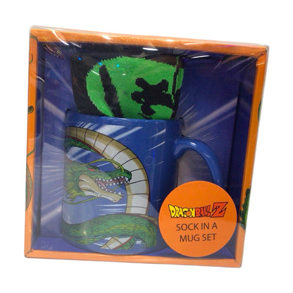 Dragon Ball Z Shenron Sock-in-a-Mug Gift Set – 18 oz Mug & Crew Socks